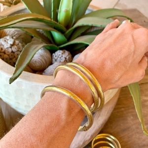 BudhaGirl Inspired bracelets-set of 3 gold